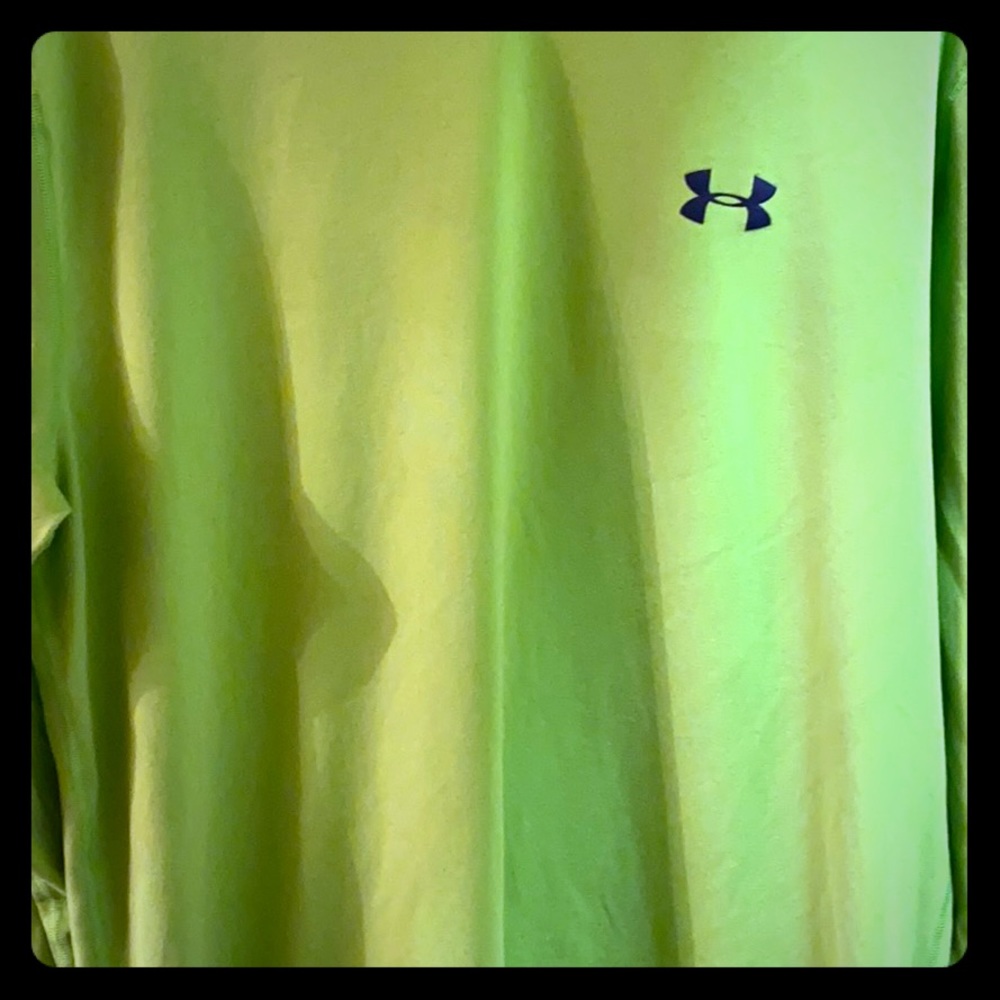 Underarmour Cold Gear Long Sleeve XL Fitted Neon